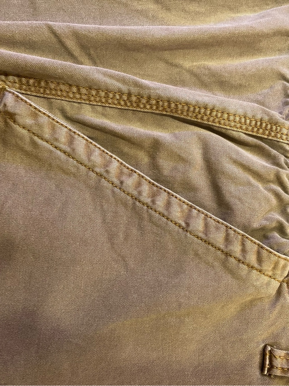 Old Navy OG Chino Pants 3X Khaki Straight Leg Elastic Back Waist - Picture 8 of 8
